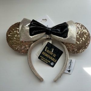 Mickey 90 Gold Minnie Ears - NWT